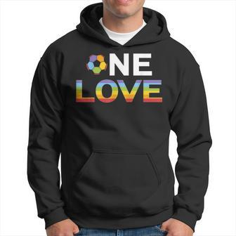 One Love Footbal Lgbt Human Rights Support Usa Men Hoodie Graphic Print Hooded Sweatshirt - Seseable