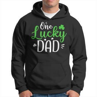 One Lucky Dad Funny St Patricks Day Gift For Daddy V2 Hoodie - Thegiftio UK
