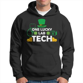 One Lucky Laboratory Lab Tech St Patricks Day Leprechaun Hoodie - Seseable