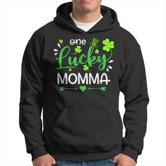 One Lucky Momma St Patricks Day V2 Men Hoodie Graphic Print Hooded Sweatshirt - Seseable