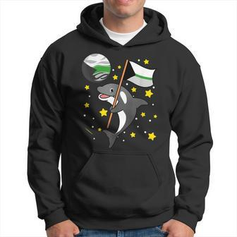 Orca In Space Demiromantic Pride Hoodie | Mazezy