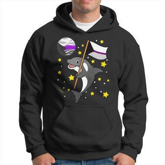 Orca In Space Demisexual Pride Hoodie | Mazezy