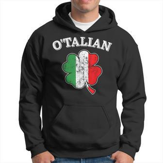 Otalian Shamrock And Italy Flag For Italian St Patricks Day Hoodie | Mazezy
