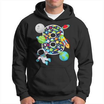 Outer Space 8 Year Old 8Th Birthday Party Solar System Hoodie | Mazezy