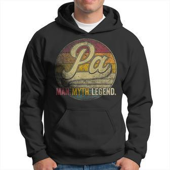 Pa The Man Myth Legend Christmas Gift Grandpa Fathers Day Gift For Mens Hoodie - Seseable