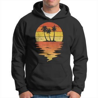 Palm Trees Retro Sunset 70S Vintage Palm Trees Hoodie | Mazezy