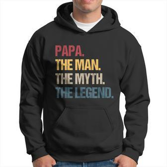 Papa Man Myth Legend Shirt For Mens & Dad Funny Father Gift Tshirt Hoodie - Monsterry