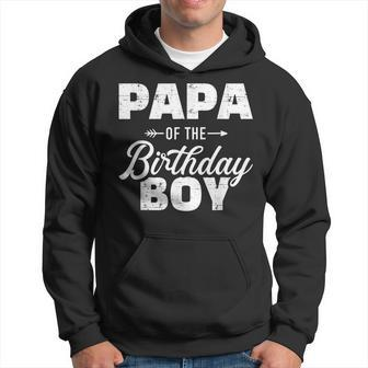 Papa Of The Birthday Boy Matching Family For Grandpa Or Dad Gift For Mens Hoodie | Mazezy
