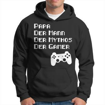 Papa Vater Mythos Legende Gamer Zocker Langarmshirt Hoodie - Seseable