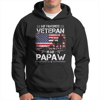 Papaw The Veteran The Myth The Legend Fathers Day Hoodie - Monsterry