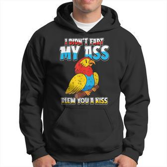 Parrot Exotic I Didnt Fart My Butt Blew You A Kiss Men Hoodie - Thegiftio UK