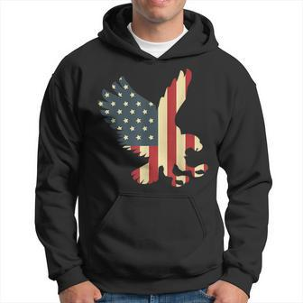 Patriotic Eagle Usa American Flag Proud Veteran Hoodie - Seseable
