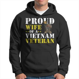 Patriotic Vietnam Veteran Wife Gift Veterans Day Men Hoodie Graphic Print Hooded Sweatshirt - Seseable
