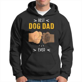 Paw Bump Fist Bump Best Dog Dad Ever Funny Hoodie | Mazezy