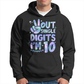 Peace Out Single Digits Im 10 Year Old 10Th Birthday Girls Hoodie | Mazezy