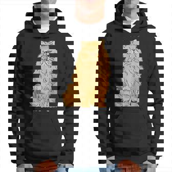 Persian Cat Leave Me Alone Cat Angry Persian Cat Men Hoodie - Thegiftio