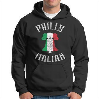 Philly Liberty Bell Italy Flag Proud Italian Phila Men Hoodie - Thegiftio UK