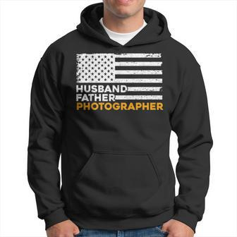 Photographer Husband Father American Flag Fathers Day Gifts Hoodie - Seseable