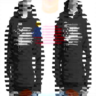 Pickleball Us Flag Player Paddleball Lover Hoodie | Mazezy