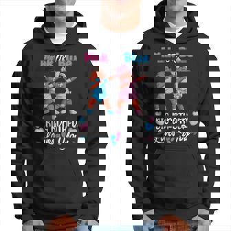 Pink Or Blue Big Brothers Loves You Black Baby Gender Reveal Hoodie | Mazezy