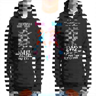Pink Or Blue Daddy Loves You Black Baby Gender Reveal Party Hoodie | Mazezy