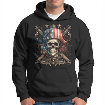 Pirate 4Th Of July American Flag Usa America Funny Hoodie | Mazezy