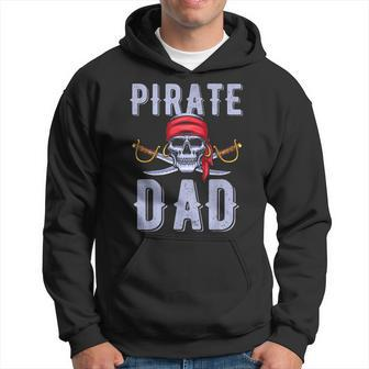 Pirate Dad Captain Pirate Sea Pirate Skull Men Daddy Hoodie - Seseable