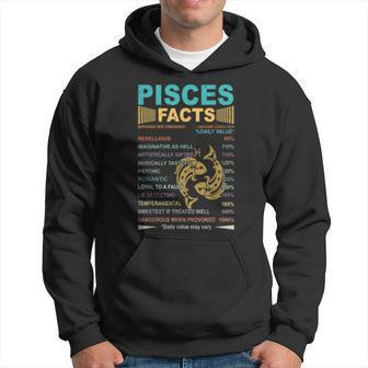 Pisces Facts - 1 Awesome Zodiac Sign Vintage Retro Hoodie - Seseable