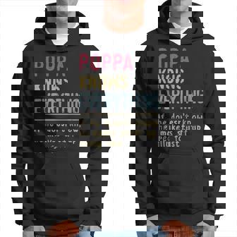 Poppa Know Everything Grandpa Gift Gift For Mens Hoodie | Mazezy