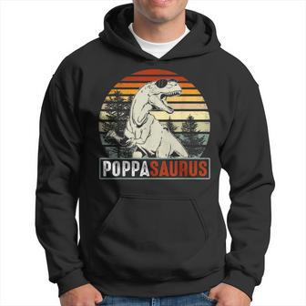 Poppasaurus Poppa Saurus Dinosaur Vintage Hoodie | Mazezy