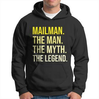 Postal Worker Mailman Gift The Man Myth Legend Cute Gift V2 Hoodie - Monsterry CA