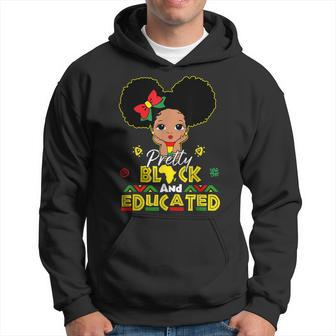 Pretty Black And Educated I Am The Strong African Queen Girl Hoodie - Seseable