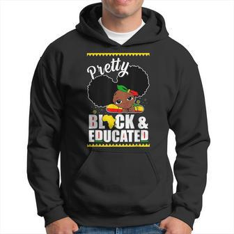 Pretty Black And Educated I Am The Strong African Queen Girl V10 Hoodie - Seseable