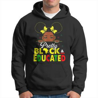 Pretty Black And Educated I Am The Strong African Queen Girl V3 Hoodie - Seseable