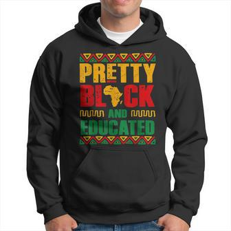Pretty Black And Educated Women African Map Black History Hoodie - Seseable