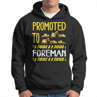 Promoted To Big Brother Digger Construction Foreman Hoodie - Seseable