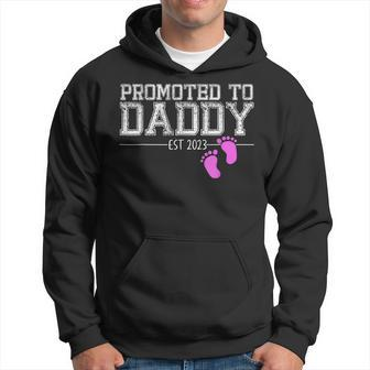 Promoted To Daddy Its A Girl Est 2023 New Dad First Daddy Hoodie - Thegiftio UK