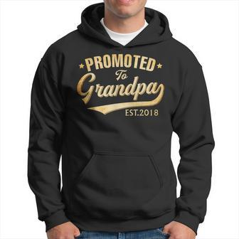 Promoted To Grandpa Est 2018 New Granddad Hoodie | Mazezy
