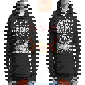 Promoted To Great Grandma Est 2023 Soon To Be Grandma Flower Hoodie - Seseable