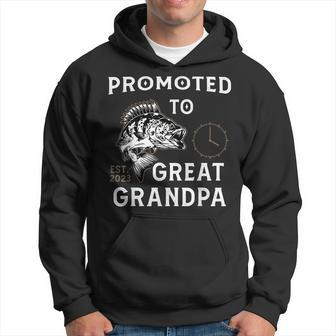 Promoted To Great Grandpa 2023 Soon To Be Fishing Family Hoodie | Mazezy