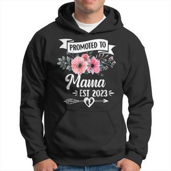 Promoted To Great Mama Est 2023 Mothers Day Hoodie - Seseable