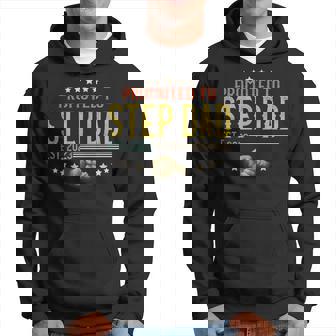 Promoted To Step Dad 2023 Vintage Soon To Be Step Dad Gift For Mens Hoodie | Mazezy