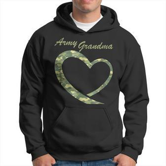 Proud Army Grandma Military Grandma Camouflage Men Hoodie Graphic Print Hooded Sweatshirt - Seseable