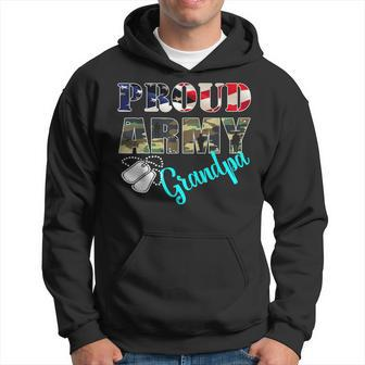 Proud Army Grandpa Flag American Military Family Hoodie | Mazezy