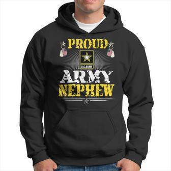 Proud Army Nephew Military Family Veteran Pride Hoodie - Seseable