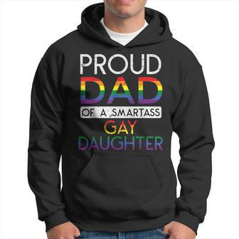 Proud Dad Of A Gay Daughter Straight Ally Lgbtq Pride Month Hoodie - Thegiftio UK