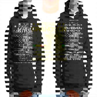 Proud Grandson Of A Vietnam Veteran American Flag Hoodie | Mazezy