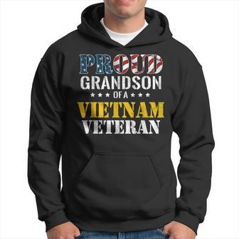 Proud Grandson Of A Vietnam Veteran | Us Veterans Day Hoodie - Seseable