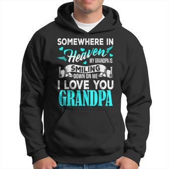 Proud My Grandpa In Heaven Happy Father Day Proud Of Grandpa Hoodie | Mazezy