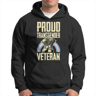 Proud Transgender Veteran Pride Month Veterans Day Soldier Hoodie - Seseable